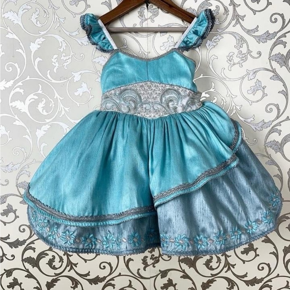 OhShana! Frozen Elsa Custom Boutique Disney Dress Size 5T BBB Oh Shana